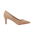 Taupe - Back - Dorothy Perkins Womens-Ladies Dora Kitten Heel Court Shoes