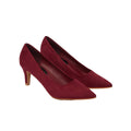 Red - Front - Dorothy Perkins Womens-Ladies Dora Kitten Heel Court Shoes