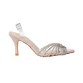 Nude - Back - Dorothy Perkins Womens-Ladies Brooke Crystal Sling Back Court Shoes