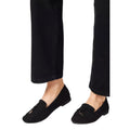 Natural Black - Front - Good For The Sole Womens-Ladies Nash Comfort Tassel Loafers