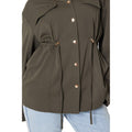 Khaki Green - Side - Dorothy Perkins Womens-Ladies Drawstring Waist Shirt Jacket