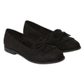 Natural Black - Front - Dorothy Perkins Womens-Ladies Loretta Tassel Wide Loafers