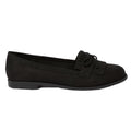 Natural Black - Back - Dorothy Perkins Womens-Ladies Loretta Tassel Wide Loafers