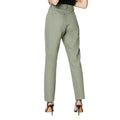 Khaki Green - Back - Dorothy Perkins Womens-Ladies Twill Tapered Leg Trousers