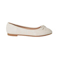 Beige - Back - Dorothy Perkins Womens-Ladies Penelope Bow Ballet Shoes