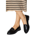 Black - Side - Dorothy Perkins Womens-Ladies Lennie Tassel Loafers