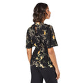 Black - Back - Dorothy Perkins Womens-Ladies Twist Neck Blouse