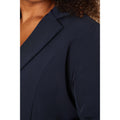 Navy - Pack Shot - Dorothy Perkins Womens-Ladies Turned Up Cuff Plus Blazer