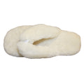 Natural - Side - Eastern Counties Leather Womens-Ladies Sheepskin Flip Flops