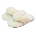 Natural - Lifestyle - Eastern Counties Leather Womens-Ladies Sheepskin Flip Flops