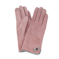 Blush - Front - Eastern Counties Leather Womens-Ladies Gaby Faux Suede Touch Screen Gloves