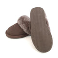 Truffle Brown - Back - Eastern Counties Leather Womens-Ladies Grace Sheepskin Slippers