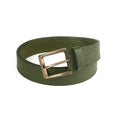 Olive - Front - Eastern Counties Leather Mens Connor Leather Waist Belt