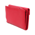 Red-Ivory - Pack Shot - Eastern Counties Leather Womens-Ladies Imogen Leather Stitch Detail Purse