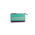 Purple-Jade - Front - Eastern Counties Leather Womens-Ladies Lillian Diamond Leather Purse