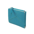 Turquoise-Light Grey - Front - Eastern Counties Leather Kiri Leather Purse