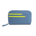 Blue-Citrus - Front - Eastern Counties Leather Womens-Ladies Gia Leather Purse