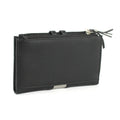 Black-Grey - Back - Eastern Counties Leather Womens-Ladies Ottilie Leather Purse