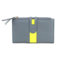 Grey-Citrus - Front - Eastern Counties Leather Womens-Ladies Ottilie Leather Purse