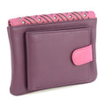 Grape-Rose - Front - Eastern Counties Leather Womens-Ladies Luna Leather Purse