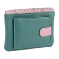 Aqua-Blush - Front - Eastern Counties Leather Womens-Ladies Luna Leather Purse