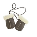 Chocolate - Front - Eastern Counties Leather Childrens-Kids Corded Sheepskin Mittens