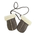 Dark Brown - Front - Eastern Counties Leather Baby Aviator Sheepskin Mittens