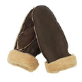 Brown - Front - Eastern Counties Leather Womens-Ladies Sheepskin Mittens