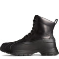 Black - Side - Sperry Mens Duck Float Leather Boots