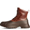 Brown - Side - Sperry Mens Duck Float Leather Boots