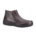 Brown - Front - Fleet & Foster Mens Targhee Leather Ankle Boots