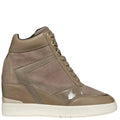 Dark Taupe - Lifestyle - Geox Womens-Ladies Maurica Suede Trainers