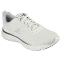 White-Silver - Front - Skechers Womens-Ladies Flex Appeal 5.0 Uptake Contrast Trainers