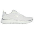 White-Silver - Back - Skechers Womens-Ladies Flex Appeal 5.0 Uptake Contrast Trainers