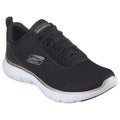 Black-Rose Gold - Front - Skechers Womens-Ladies Flex Appeal 5.0 Uptake Contrast Trainers