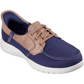 Navy - Front - Skechers Womens-Ladies On The Go Flex Palmilla Boat Shoes