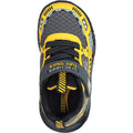 Charcoal-Yellow - Back - Skechers Boys Skech Tracks Trainers