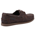 Brown - Back - Cotswold Womens-Ladies Waterlane Leather Boat Shoes