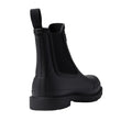 Black - Back - Hunter Mens Commando Chelsea Boots