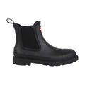 Black - Side - Hunter Womens-Ladies Commando Chelsea Boots