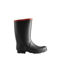 Black - Side - Hunter Unisex Adult Argyll Knee-High Wellington Boots