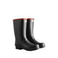 Black - Front - Hunter Unisex Adult Argyll Knee-High Wellington Boots