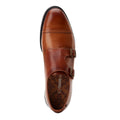 Burnt Tan - Pack Shot - Base London Mens Diablo Monk Leather Shoes