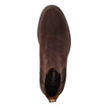 Dark Brown - Side - Base London Mens Hooper Suede Chelsea Boots