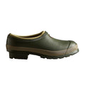 Dark Olive-Clay - Side - Hunter Womens-Ladies Neoprene Garden Clogs