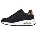 Black - Back - Skechers Girls Uno Gen1 - Shimmer Trainers