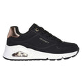 Black - Side - Skechers Girls Uno Gen1 - Shimmer Trainers