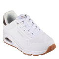 White - Front - Skechers Girls Uno Gen1 - Shimmer Trainers