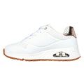 White - Back - Skechers Girls Uno Gen1 - Shimmer Trainers