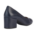 Navy - Back - Geox Womens-Ladies D Eleana A Nappa Leather Court Shoes